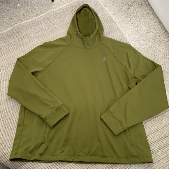 Alaskan HardGear Pullover Mens 2XL Green Hooded Zip Pockets Performance Duluth - Picture 1 of 7